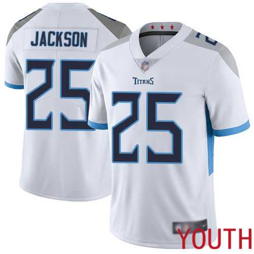 Tennessee Titans Limited White Youth Adoree  Jackson Road Jersey NFL Football #25 Vapor Untouchable->nfl t-shirts->Sports Accessory